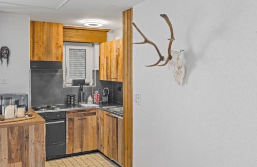 Leukerbad Apartment | Magnifique appartement rénové avec une superbe vue