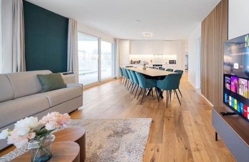 Rothenburg Apartment | Visionary Hospitality Rothenburg, Lucerne - Premium Apartments with Free Parking, Washer, Kitchen, Terrace, Bus Stop, 15' City