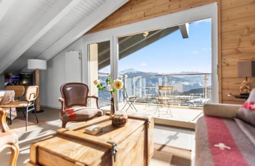 Randogne Apartment | Cosy, neuf, vue panoramique, centre à 4 min à pied