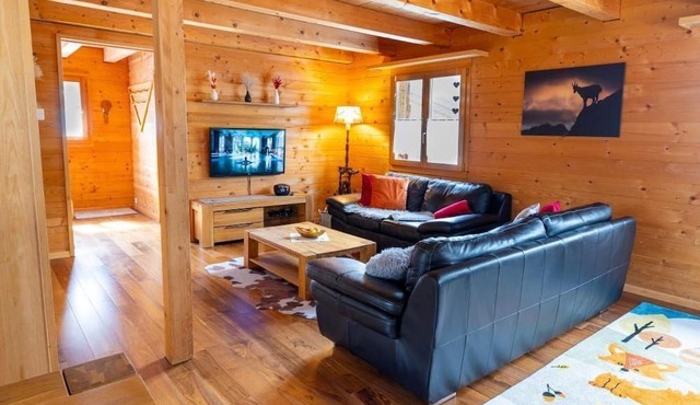 Chalet Rainbow with indoor slide