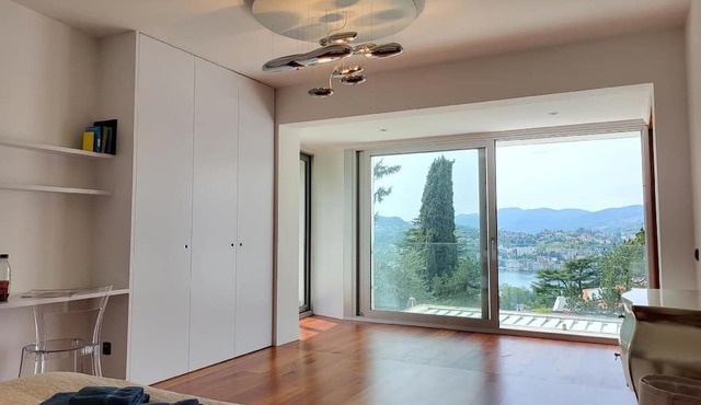 View of the Bay of Lugano