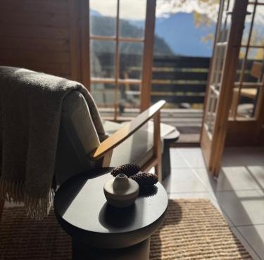 Chalet Bodeli with sauna and panoramic view glacier area